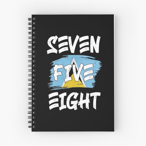 Item preview, Saint Lucia Area Code Seven Five Eight 758 St Lucia Flag designed and sold by Uppercase Tees.