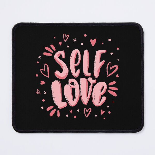 Item preview, Self Love with Hearts on Black designed and sold by ReesDesigns.