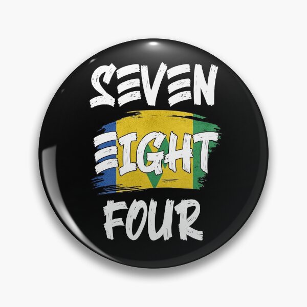 Item preview, Saint Vincent Area Code Seven Eight Four 784 St Vincent Flag designed and sold by Uppercase Tees.