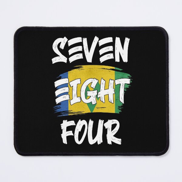 Item preview, Saint Vincent Area Code Seven Eight Four 784 St Vincent Flag designed and sold by Uppercase Tees.