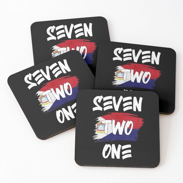 Item preview, Saint Martin Area Code Seven Two One 721 Sin Maartin Flag designed and sold by Uppercase Tees.