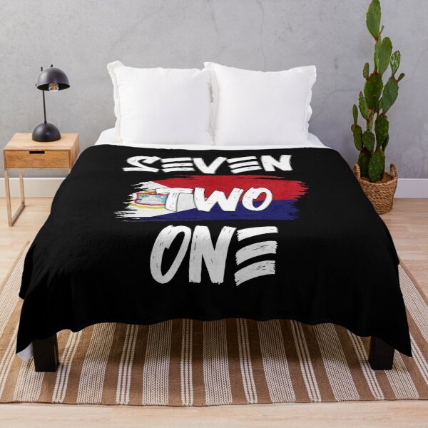 Item preview, Saint Martin Area Code Seven Two One 721 Sin Maartin Flag designed and sold by Uppercase Tees.