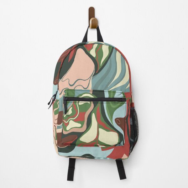 Item preview, Abstract flat design with contrasting floral shapes in vibrant colors designed and sold by Alex-Saltykova.