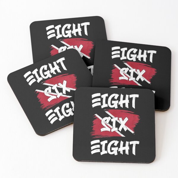 Item preview, Trinidad Area Code Eight Six Eight 868 Trinidad and Tobago Flag designed and sold by Uppercase Tees.