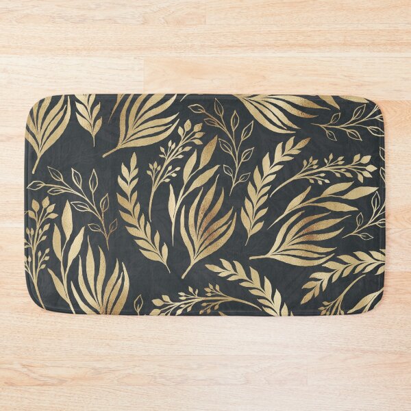 Item preview, Classy Gold Foliage Botanical Gray Design designed and sold by InovArtS.