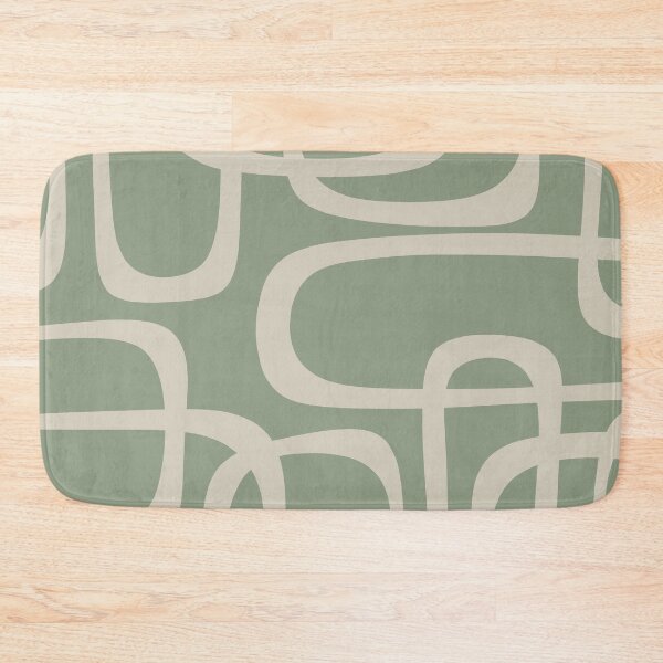 Item preview, Fine Loops Mid-Century Modern Abstract in Celadon Sage and Beige designed and sold by kierkegaard.
