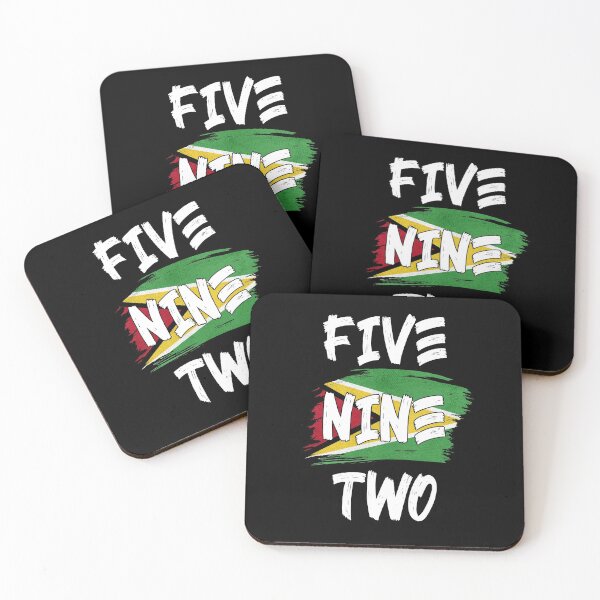 Item preview, Guyana Area Code Five Nine Two 592 Guyanese Flag designed and sold by Uppercase Tees.