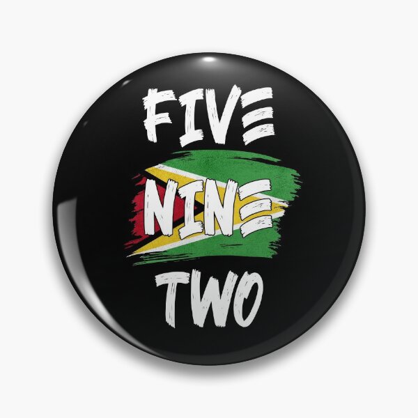 Item preview, Guyana Area Code Five Nine Two 592 Guyanese Flag designed and sold by Uppercase Tees.