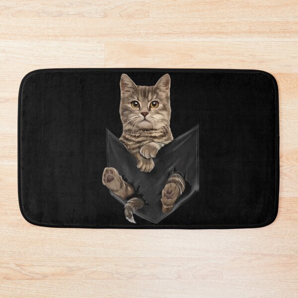 Item preview, Brown Cat Sits in Pocket designed and sold by ClareMadelane.