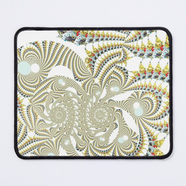 Item preview, 'Rosella (off White)'- V.4 Psychedelic/ fractal wave tapestry pattern / Digital Painting by The Raumier designed and sold by N-W-T-S-I-O.