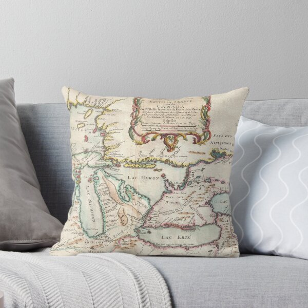 Item preview, Vintage Map of The Great Lakes (1755) designed and sold by BravuraMedia.
