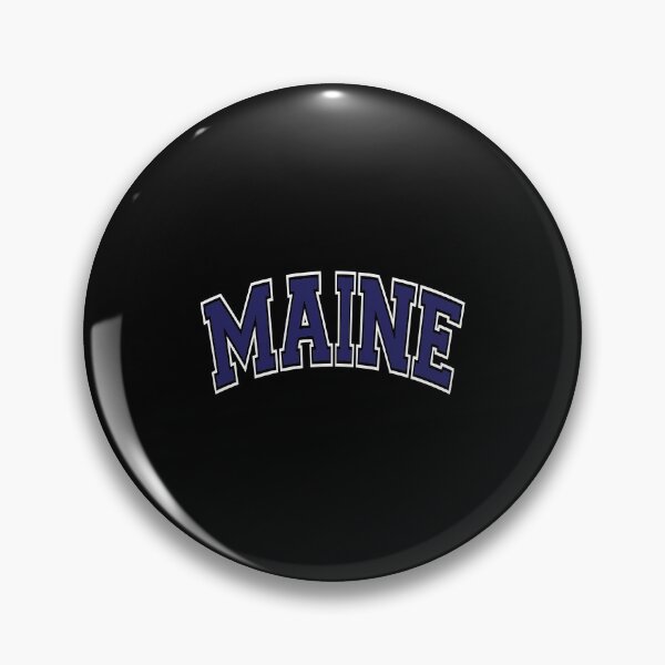 Item preview, Maine Varsity Style Navy Blue Text designed and sold by fried1982.