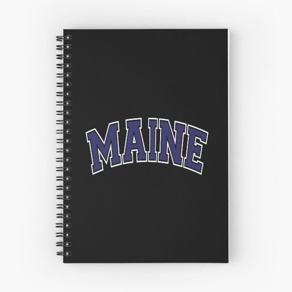 Item preview, Maine Varsity Style Navy Blue Text designed and sold by fried1982.