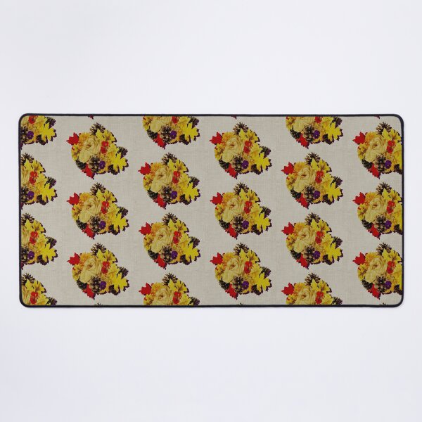 Item preview, Pattern Fall Floral burnt effect on burlap designed and sold by Eejee-SK.