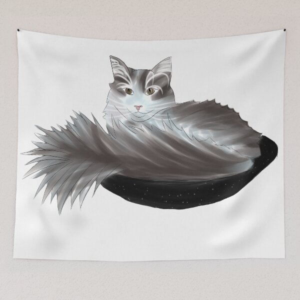 Item preview, Majestic cat in starry bowl designed and sold by M Minerrale.