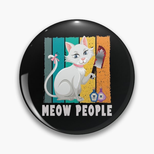 Item preview, Meow people, crazy cat, anti social vintage designed and sold by ThommyBLN.