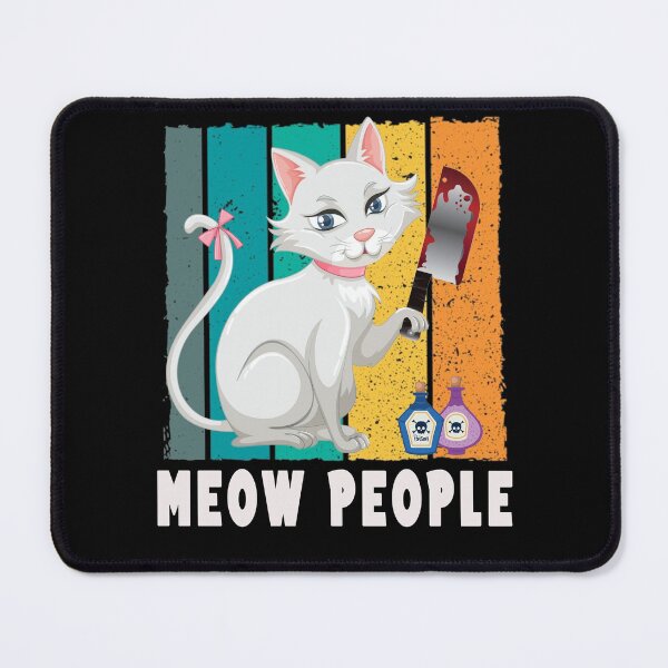 Item preview, Meow people, crazy cat, anti social vintage designed and sold by ThommyBLN.
