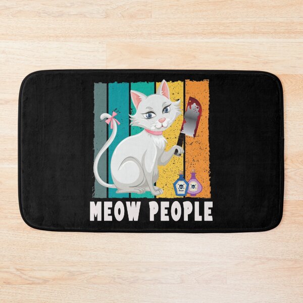 Item preview, Meow people, crazy cat, anti social vintage designed and sold by ThommyBLN.