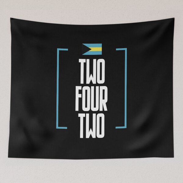 Item preview, Bahamas Area Code Two Four Two 242 Bahamian Flag designed and sold by Uppercase Tees.