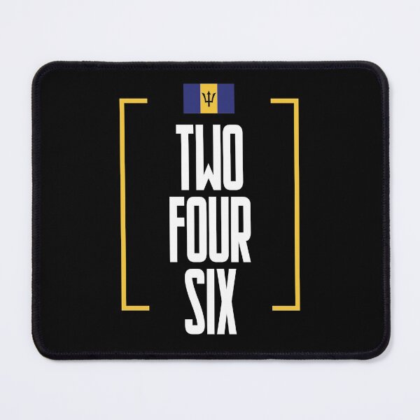 Item preview, Barbados Area Code Two Four Six 246 Barbadian Flag designed and sold by Uppercase Tees.