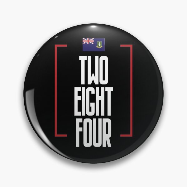 Item preview, British Virgin Islands Area Code Two Eight Four 284 BVI Flag designed and sold by Uppercase Tees.