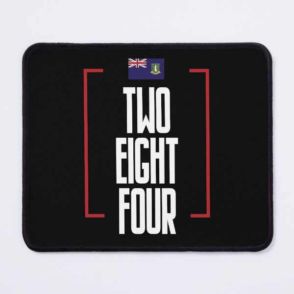 Item preview, British Virgin Islands Area Code Two Eight Four 284 BVI Flag designed and sold by Uppercase Tees.