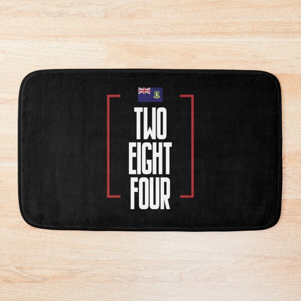 Item preview, British Virgin Islands Area Code Two Eight Four 284 BVI Flag designed and sold by Uppercase Tees.