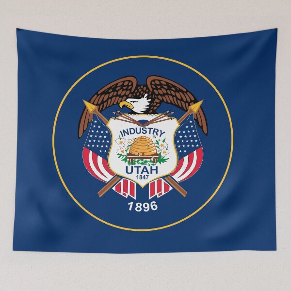 Item preview, Utah State Flag designed and sold by Derek Rebuck.