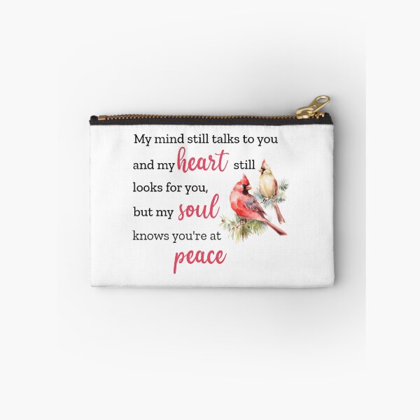 Item preview, Red Cardinal Bird Gifts,Cardinal Gifts For Women,Cardinal Memorial Gift-My Mind Still Talks To You And My Heart Still Looks For You, But My Soul Knows You're At Peace designed and sold by andregiftshopzz.