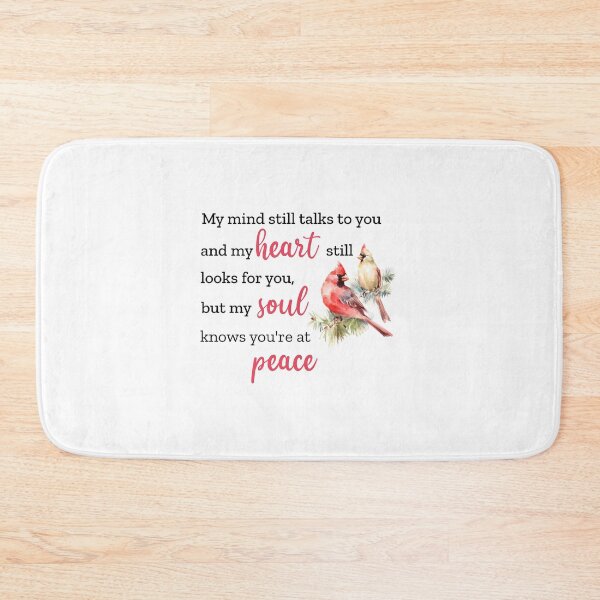 Item preview, Red Cardinal Bird Gifts,Cardinal Gifts For Women,Cardinal Memorial Gift-My Mind Still Talks To You And My Heart Still Looks For You, But My Soul Knows You're At Peace designed and sold by andregiftshopzz.