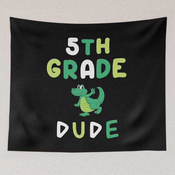 Item preview, 5th Grade Dude - Cute Baby Crocodile - Gift for Son or Nephew designed and sold by CactusFamily.