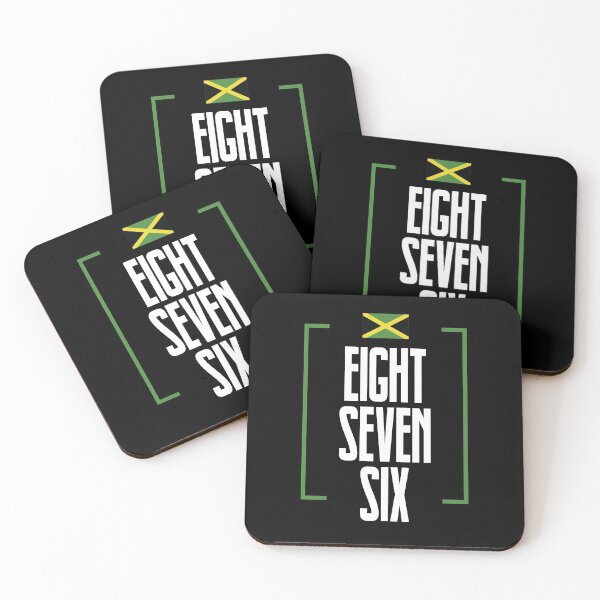 Item preview, Jamaica Area Code Eight Seven Six 876 Jamaican Flag designed and sold by Uppercase Tees.