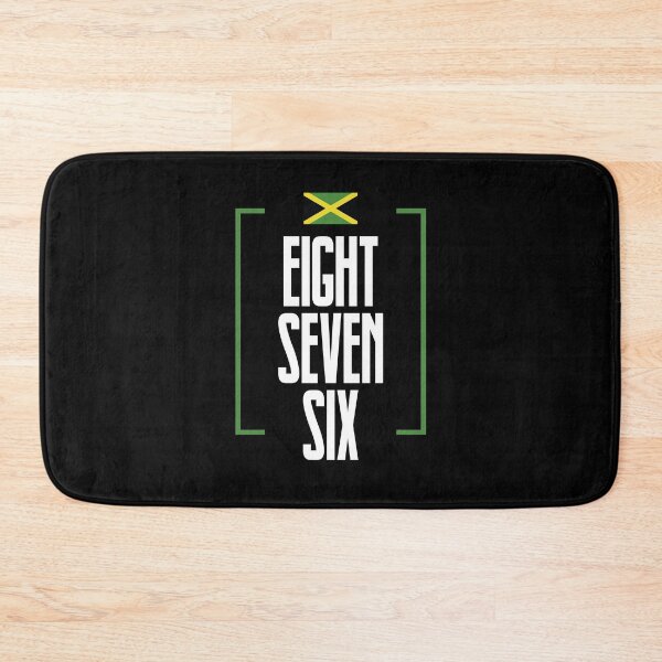 Item preview, Jamaica Area Code Eight Seven Six 876 Jamaican Flag designed and sold by Uppercase Tees.