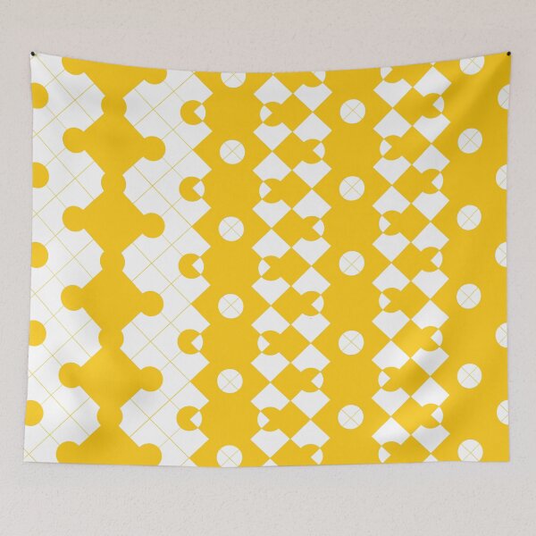 Item preview, Golden Yellow, White Dots and Checkers designed and sold by CreativeStreams.
