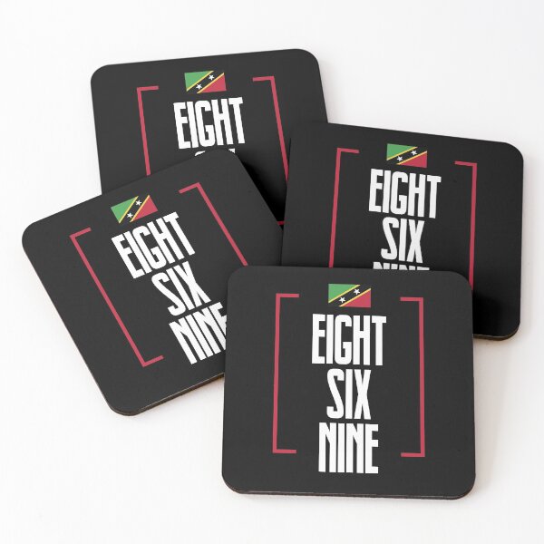 Item preview, Saint Kitts and Nevis Area Code Eight Six Nine 869 St Kitts Flag designed and sold by Uppercase Tees.