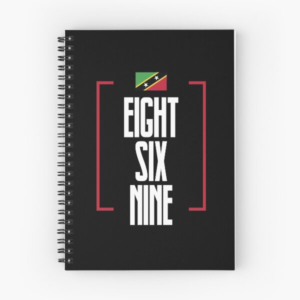 Item preview, Saint Kitts and Nevis Area Code Eight Six Nine 869 St Kitts Flag designed and sold by Uppercase Tees.