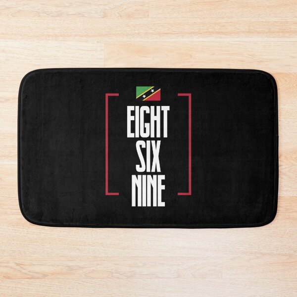 Item preview, Saint Kitts and Nevis Area Code Eight Six Nine 869 St Kitts Flag designed and sold by Uppercase Tees.