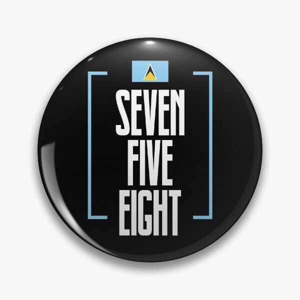 Item preview, Saint Lucia Area Code Seven Five Eight 758 St Lucia Flag designed and sold by Uppercase Tees.