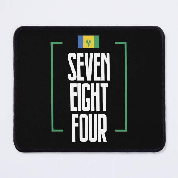 Item preview, Saint Vincent Area Code Seven Eight Four 784 St Vincent Flag designed and sold by Uppercase Tees.