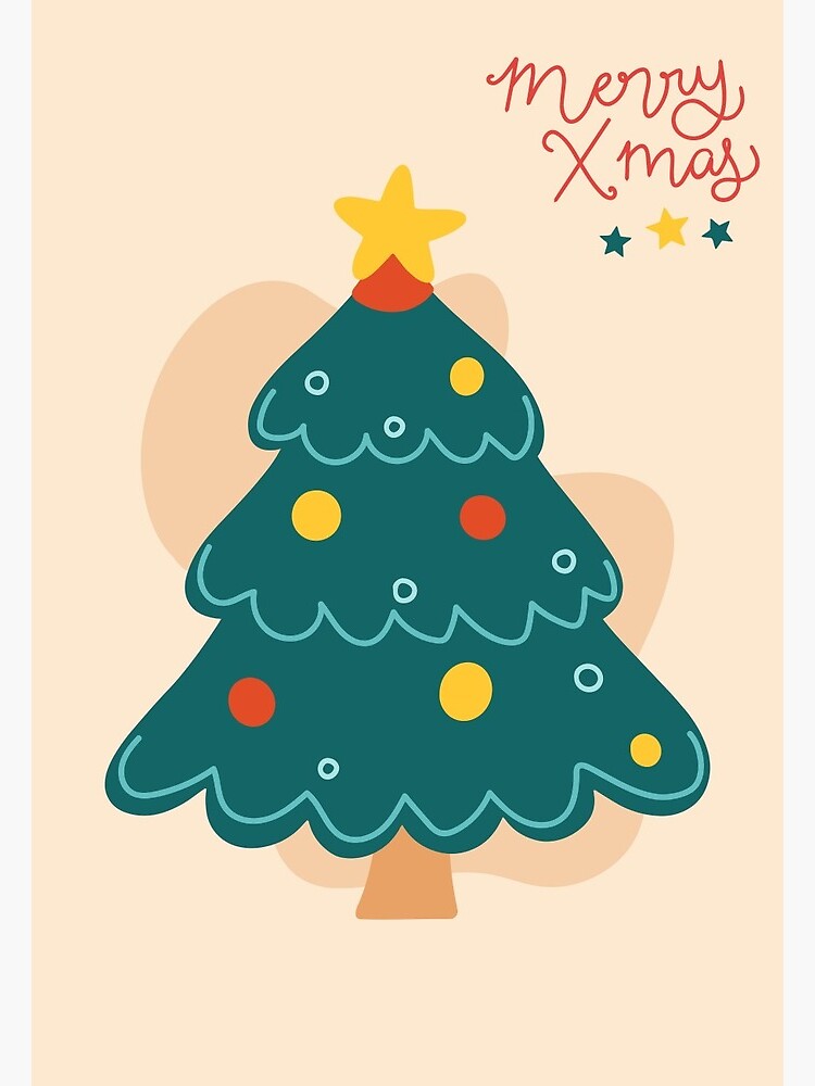 Petite Carte de vœux de Noël XMAS TREE_2