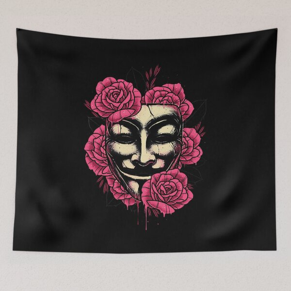 Item preview, GUY FAWKES FACE FLOWER ROSE designed and sold by Gerardo72.