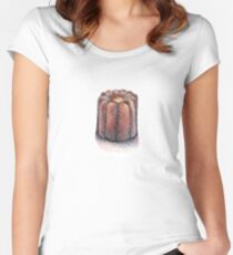 Canelé illustration Women's Fitted Scoop T-Shirt