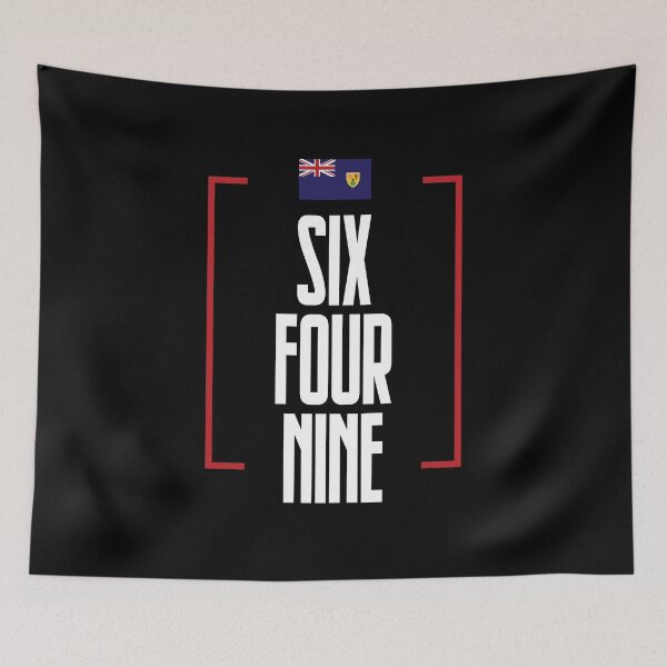 Item preview, Turks and Caicos Area Code Six Four Nine 649 Turks and Caicos Flag designed and sold by Uppercase Tees.