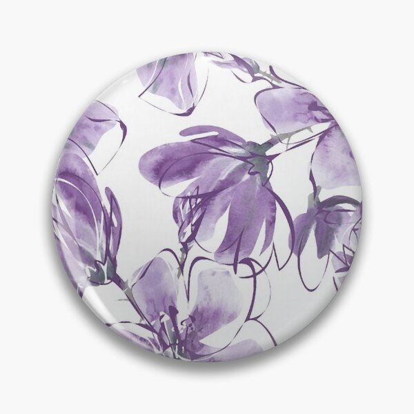 Item preview, Magnificent Magnolias Mixed Media Purple and Plum designed and sold by OByD.