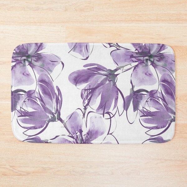 Item preview, Magnificent Magnolias Mixed Media Purple and Plum designed and sold by OByD.