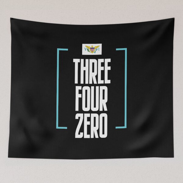 Item preview, US Virgin Islands Area Code Three Four Zero 340 US Virgin Islands Flag designed and sold by Uppercase Tees.
