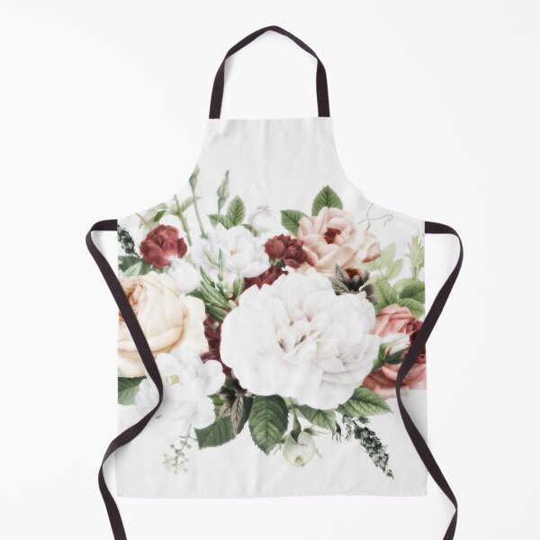 Artikelvorschau,  schickes und elegantes Blumenmuster mit schönen und adretten viktorianischen Vintage-Rosen und Pfingstrosen in hellen Farben auf einem modernen und abstrakten Pastell-Aquarell-Strichmuster. Perfektes weibliches Geschenk für den Blumen- und Naturliebhaber entworfen und verkauft von dmr studio.