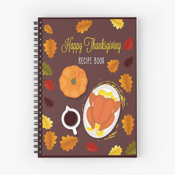 Item preview, Happy Thanksgiving Recipe Book Blank designed and sold by spaceopy.