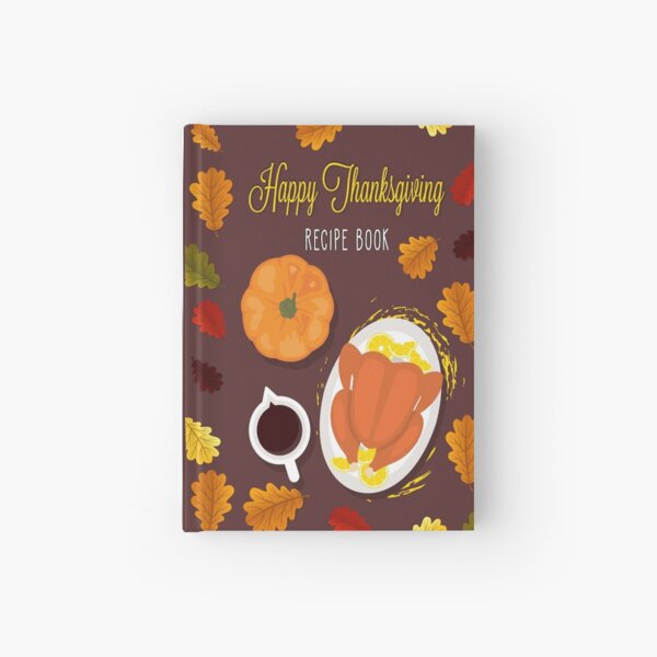 Recipe Book Blank Pumpkins Themed  Hardcover Journal for Sale by spaceopy