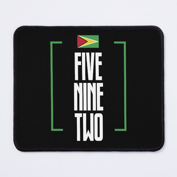 Item preview, Guyana Area Code Five Nine Two 592 Guyanese Flag designed and sold by Uppercase Tees.